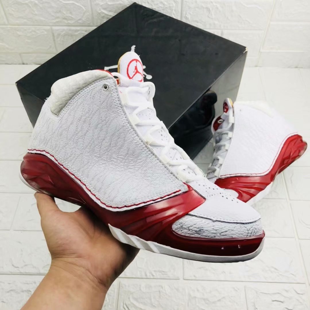 New Air Jordan 23 White Red Shoes - Click Image to Close